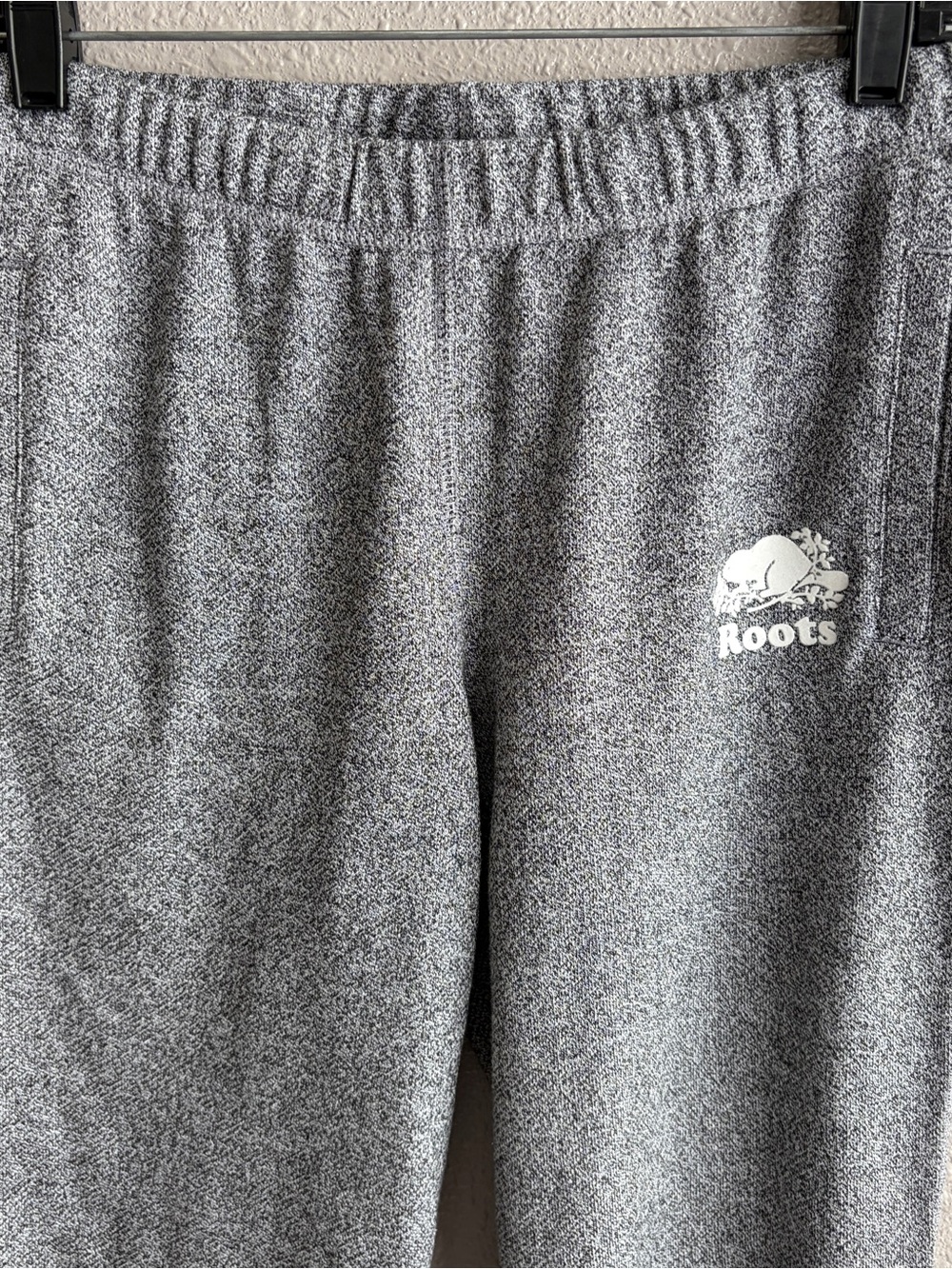 NEW Roots Gray Easy Ankle Sweatpants Organic Cotton Salt & Pepper - NWT - Picture 3 of 11